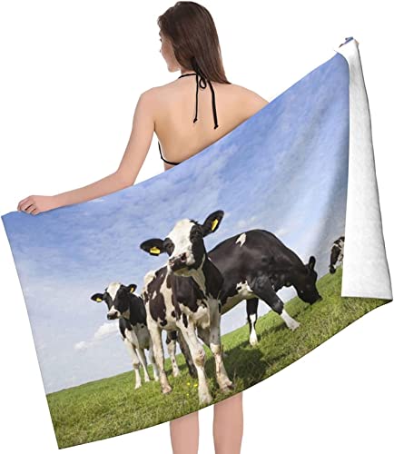 KATATI Die Kuh Strandtuch Groß 150x200 cm, Weich Schnell Trocknen Microfaser Handtücher, 3D Strandhandtuch Die Kuh Badetuch Strandlaken Handtuch, Herren Frauen Badetücher KATATI Die Kuh Strandtuch Groß 150x200 cm, Weich Schnell Trocknen Microfaser Handtücher, 3D Strandhandtuch Die Kuh Badetuch Strandlaken Handtuch, Herren Frauen Badetücher von KATATI