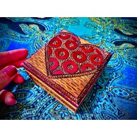 Phish Fishman Donuts in Herz Hand Holz Gebrannte Holzkiste von KATAiiA