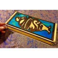 Phish Große Box Benutzerdefinierte Color Hand Holz Gebrannte Holzkiste Halter von KATAiiA