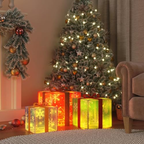 Beleuchtete Geschenkboxen 3 STK. 64 LEDs Warmweiß Festtags-Dekoartikel Weihnachtsbeleuchtung Beleuchtete Geschenkboxen 3 STK. 64 LEDs Warmweiß Festtags-Dekoartikel Weihnachtsbeleuchtung von KATERYY