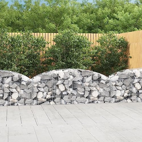 Gabimit Hochbogen 200x50x60/80 cm Verzinktes Eisen Gartenpflege von KATERYY