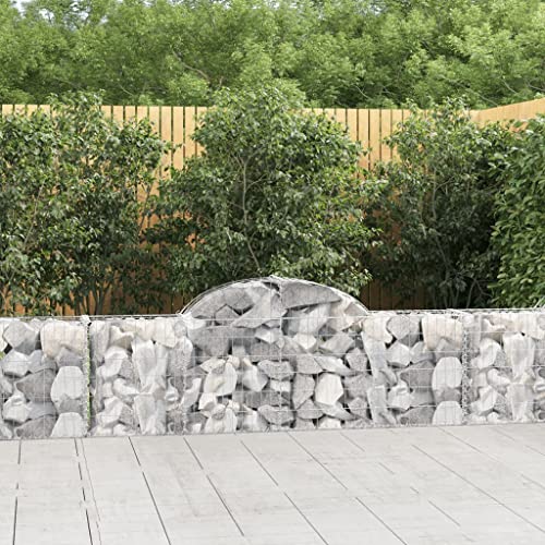 Gabionen mit Hochbogen 15 Stk. 200x30x60/80 cm Verzinktes Eisen Gartenpflege Gabionen mit Hochbogen 15 Stk. 200x30x60/80 cm Verzinktes Eisen Gartenpflege von KATERYY