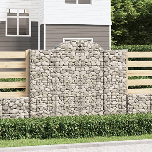 Gabionen mit Hochbogen 5 Stk. 200x50x160/180cm Verzinktes Eisen Gartenpflege Gabionen mit Hochbogen 5 Stk. 200x50x160/180cm Verzinktes Eisen Gartenpflege von KATERYY