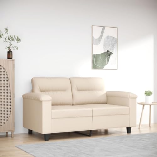 KATERYY 2-Sitzer-Sofa Beige 120 cm Mikrofasergewebe Möbel Wohnzimmer KATERYY 2-Sitzer-Sofa Beige 120 cm Mikrofasergewebe Möbel Wohnzimmer von KATERYY