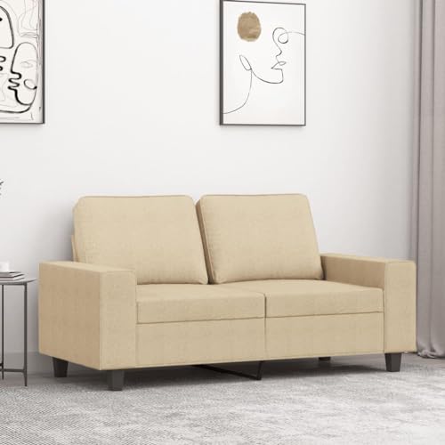KATERYY 2-Sitzer-Sofa Creme 120 cm Stoff Möbel Wohnzimmer von KATERYY