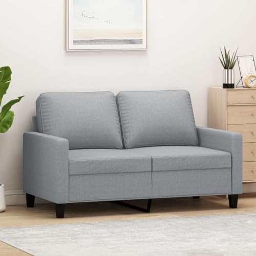 KATERYY 2-Sitzer-Sofa Hellgrau 120 cm Stoff Möbel Wohnzimmer KATERYY 2-Sitzer-Sofa Hellgrau 120 cm Stoff Möbel Wohnzimmer von KATERYY