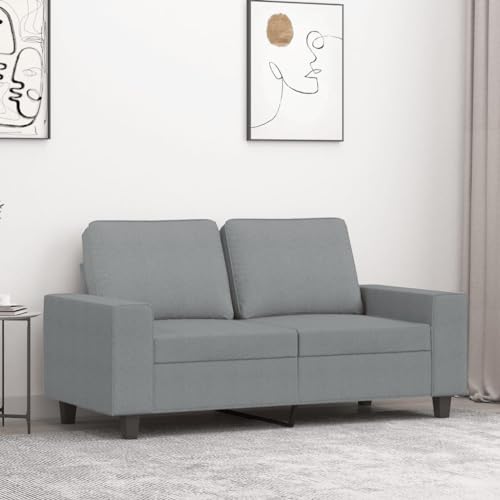 KATERYY 2-Sitzer-Sofa Hellgrau 120 cm Stoff Möbel Wohnzimmer KATERYY 2-Sitzer-Sofa Hellgrau 120 cm Stoff Möbel Wohnzimmer von KATERYY