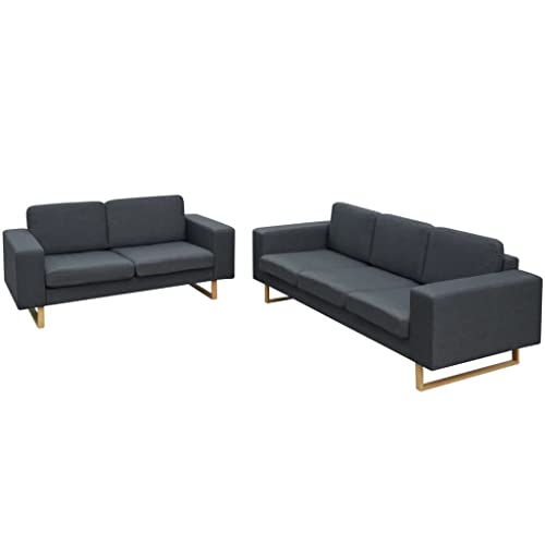 KATERYY 2-Sitzer und 3-Sitzer Sofa Set Dunkelgrau Möbel Wohnzimmer KATERYY 2-Sitzer und 3-Sitzer Sofa Set Dunkelgrau Möbel Wohnzimmer von KATERYY