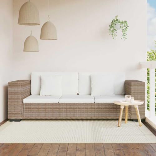 KATERYY 3-Sitzer Sofa Echtes Rattan Möbel Wohnzimmer von KATERYY
