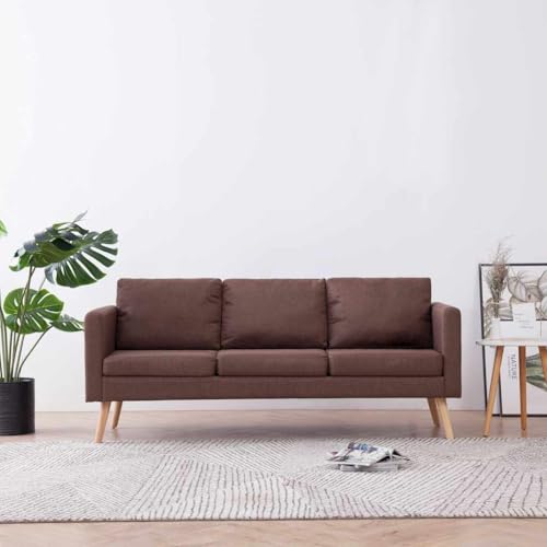 KATERYY 3-Sitzer-Sofa Stoff Braun Möbel Wohnzimmer von KATERYY