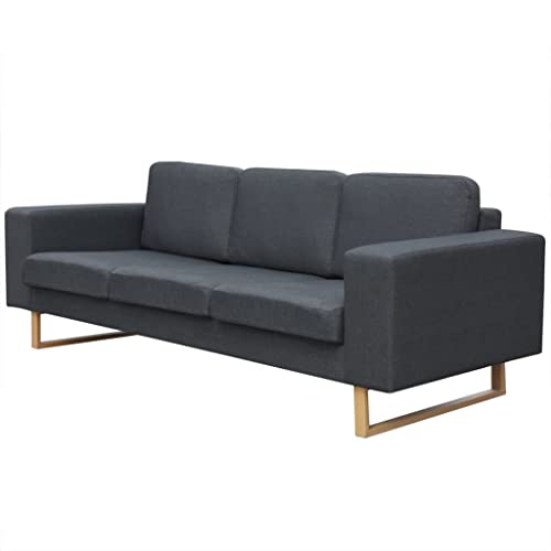 KATERYY 3-Sitzer Sofa Stoff Dunkelgrau Möbel Wohnzimmer KATERYY 3-Sitzer Sofa Stoff Dunkelgrau Möbel Wohnzimmer von KATERYY