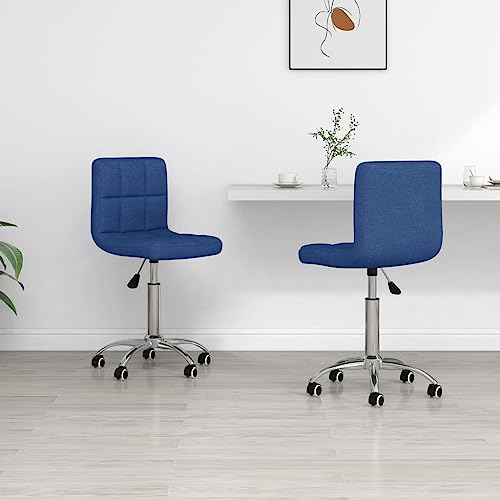 KATERYY Küchenstühle, Stuhl for Zimmer, Raumbestuhlung, Bauernhaus-Atmosphäre, leicht zu reinigen, atmungsaktive Esszimmersitze, ergonomische Unterstützung(Color:Blau 2 STK) von KATERYY