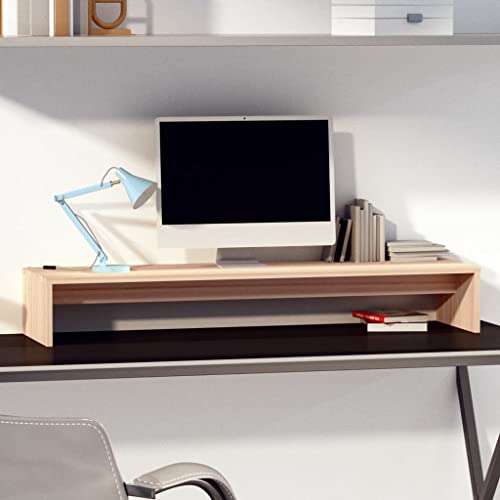 KATERYY Monitorständer 100x27x15 cm Massivholz Kiefer TV-Bänke Möbel von KATERYY