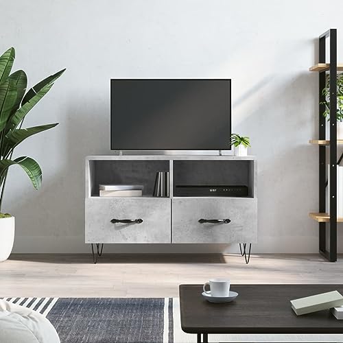 KATERYY TV-Schrank Betongrau 80x36x50 cm Holzwerkstoff TV-Bänke Möbel KATERYY TV-Schrank Betongrau 80x36x50 cm Holzwerkstoff TV-Bänke Möbel von KATERYY
