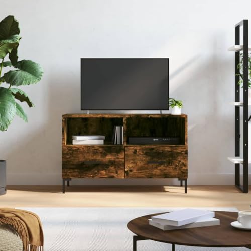 KATERYY TV-Schrank Räuchereiche 80x36x50 cm Holzwerkstoff TV-Bänke Möbel KATERYY TV-Schrank Räuchereiche 80x36x50 cm Holzwerkstoff TV-Bänke Möbel von KATERYY