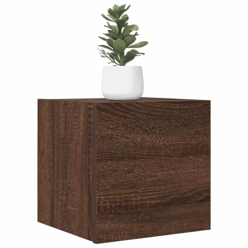 KATERYY TV-Wandschrank 2 STK. Braun Eiche 30 TV-Bänke Möbel von KATERYY