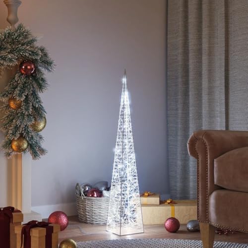 LED-Leuchtkegel Acryl Deko Kaltweiß 90 cm Festtags-Dekoartikel Weihnachtsbeleuchtung LED-Leuchtkegel Acryl Deko Kaltweiß 90 cm Festtags-Dekoartikel Weihnachtsbeleuchtung von KATERYY