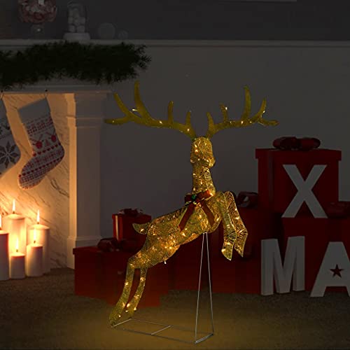 LED-Rentier Fliegend Weihnachtsdeko 120 LEDs Gold Warmweiß Festtags-Dekoartikel Weihnachtsbeleuchtung LED-Rentier Fliegend Weihnachtsdeko 120 LEDs Gold Warmweiß Festtags-Dekoartikel Weihnachtsbeleuchtung von KATERYY