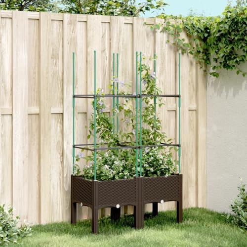 Pflanzkübel mit Rankgitter Braun 80x40x142 Gartenpflege Pflanzkübel mit Rankgitter Braun 80x40x142 Gartenpflege von KATERYY