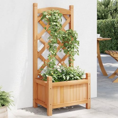 Pflanzkübel mit Spalier Braun Massivholz Tanne Gartenpflege Pflanzkübel mit Spalier Braun Massivholz Tanne Gartenpflege von KATERYY