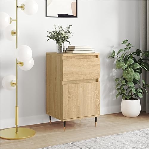 Sideboard Cabinet Coffee Bar Table Wooden Sideboard Cabinets Buffet Cabinet Dining Room And Kitchen Sturdy Tabletop For Displays Console Table With Storage ( Color : Sonoma-Eiche , Size : 40 x 35 x 70 von KATERYY