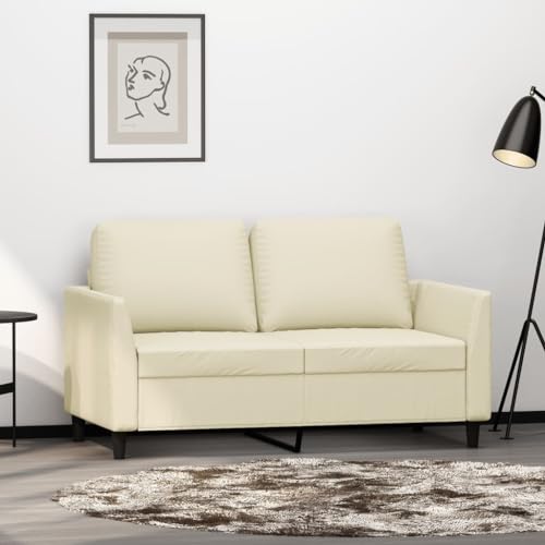 Sofa-Sofas for das Wohnzimmer, umwandelbare Couch mit Rahmen, vielseitige Sitz- und Schlaflösung, kompaktes Gäste-Schlafsofa for die Nacht, robustes Design for urbane Raumlösungen(Color:Creme,Size:140 von KATERYY