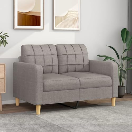 Sofagarnituren for das Wohnzimmer, Sofa, vielseitige Sitz- und Schlaflösung, auffällige multifunktionale Couch, praktische Kissen, Plüschsitze, vielseitige Funktionalität für(Color:Taupe,Size:138 x 77 von KATERYY