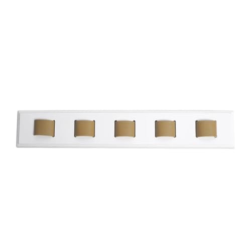 KATITFENXK Holz Brillenhalter Sunglasses 5 Hole Brillenständer Wandmontage Sonnenbrillen Organizer Brillenaufbewahrung zum Aufhängen Brillen-Display (White,28CM) von KATITFENXK