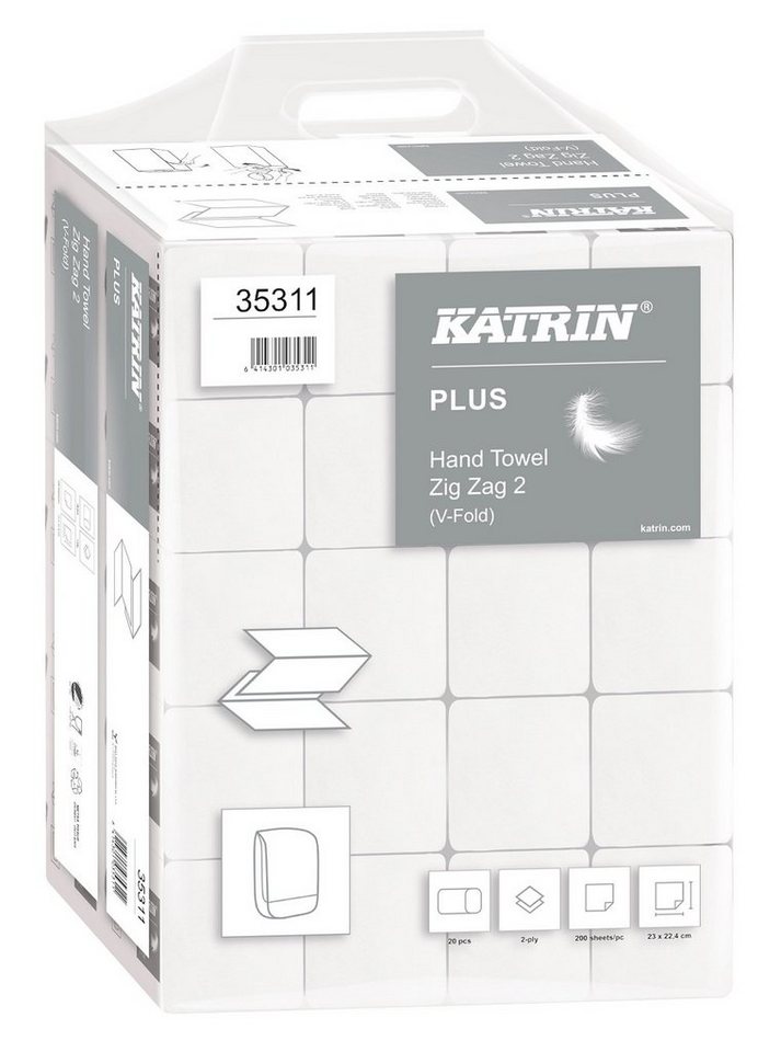 KATRIN Papierhandtuch KATRIN® 35311 Plus Papierhandtuch Zig Zag 2 - 4.00 von KATRIN