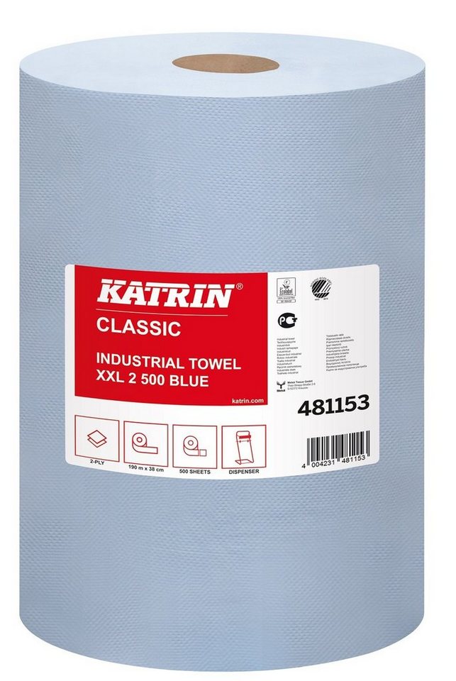 KATRIN Papierhandtuch KATRIN® 481153 Putztuchrollen Classic XXL2 Blue - von KATRIN