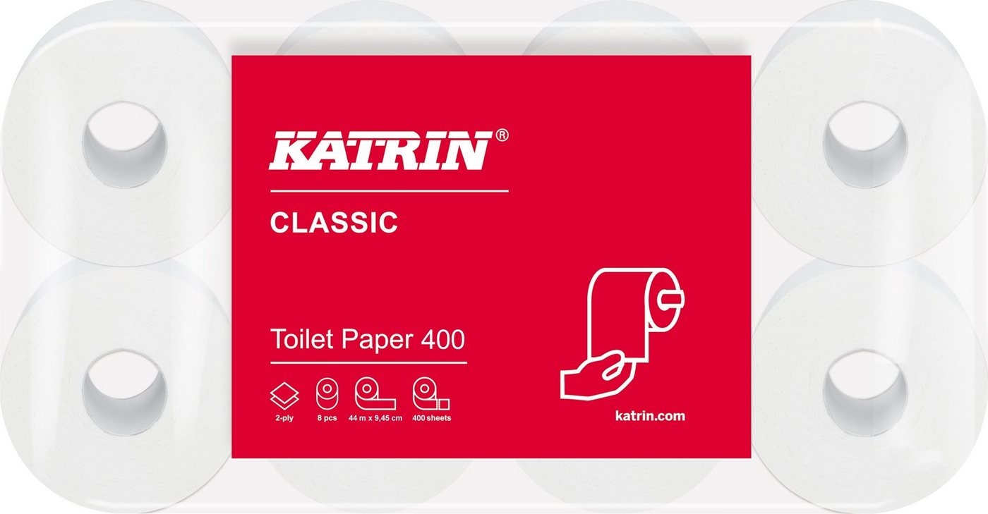 KATRIN Toilettenpapier KATRIN® 14293 Classic 400 Toilettenpapier 2-lagig von KATRIN