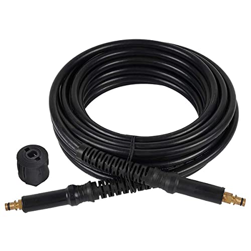 AIM Tools Hochdruckreiniger Schlauch 10M 160Bar Hochdruckschlauch Ersatzschlauch Waschschlauch Kompatibel mit Kärcher K2 K3 K4 K5 K6 K7, Click Quick Connect Stecksystem mit Adapter von KATSU Tools