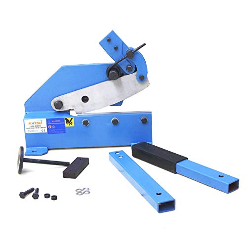 KATSU 200 mm Manuelle Platte Flache Metall Stahlblechschere Scheren, Industrielle präzises Schneiden, Metallschere Metall-Cutter Stangenplatte Scher schneidet Blech Rebar Runde Lager von KATSU Tools