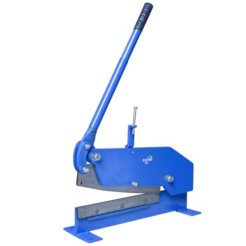 KATSU 300 mm Manuelle Platte Flache Metall Stahlblechschere Scheren, Heavy Duty präzises Schneiden, Metallschere Metall-Cutter Stangenplatte Scher schneidet Blech Rebar Runde Lager von KATSU Tools
