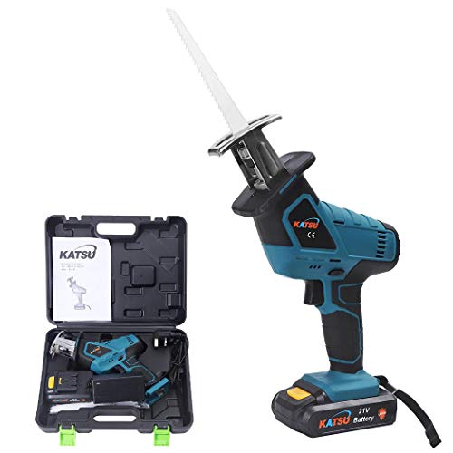 KATSU Akkusäge 18 V 2,0 Ah inkl. 1 Akku - Cordless Reciprocating Saw 1 Battery +1 Charger von KATSU Tools