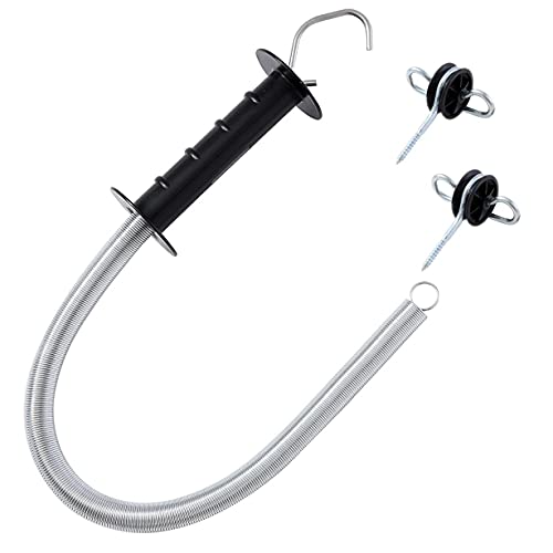 KATSU Elektrozaun Tor Kit mit SpringTension und Doppelhaken Torgriffisolatoren für Field Guardian Weidetore, Torgriff Weidezaun 667312 von KATSU Tools