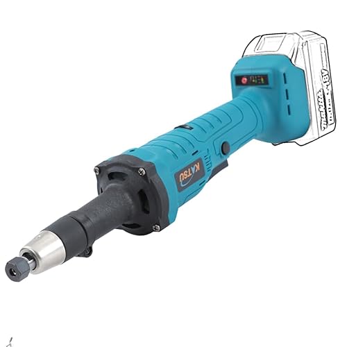 KATSU FIT-BAT 18V Brushless Akku-Geradschleifer mit 6 mm spannzange und 6 variablen Geschwindigkeiten, Multifunktions-Rotationswerkzeug, ohne Akku und Ladegerät 102309 von KATSU Tools