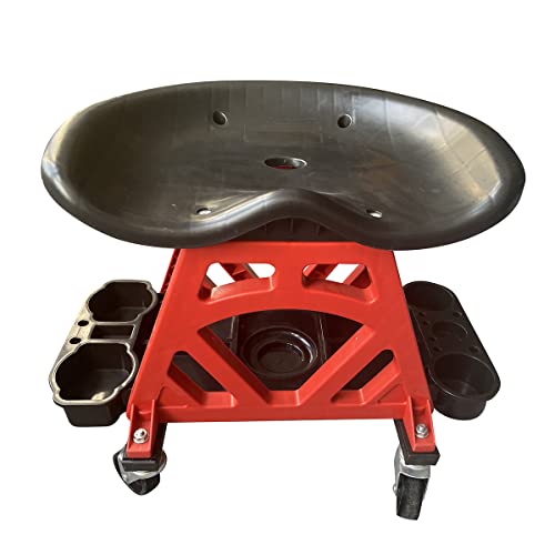 KATSU Fahrbarer Werkstatthocker Rollhocker 136 kg Tragkraft mit Rädern und Ablagen, Montagehocker Werkstatt-Arbeits-Hocker-Stuhl-Sitz Garagenhocker für Autoreparatur Garage KATSU Fahrbarer Werkstatthocker Rollhocker 136 kg Tragkraft mit Rädern und Ablagen, Montagehocker Werkstatt-Arbeits-Hocker-Stuhl-Sitz Garagenhocker für Autoreparatur Garage von KATSU Tools