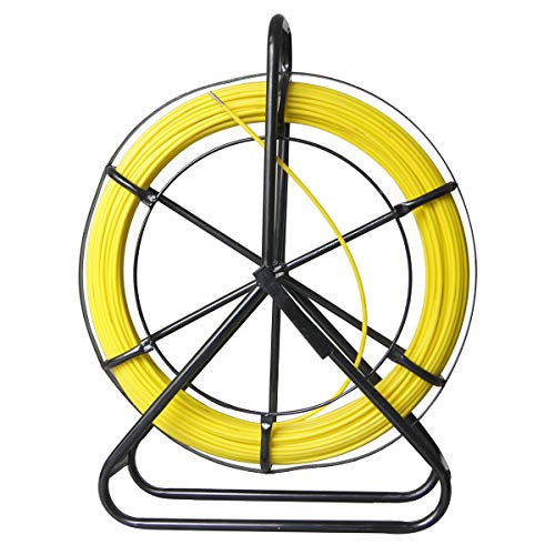 KATSU Glasfaserstab 6x100M Fischband Fiberglas Kabel Rad Rohr Rodder mit Stahlständer und Bremse, Glasfaser Elektrokabel Installationswerkzeug, Kabeleinfädler Fischbandabzieher KATSU Glasfaserstab 6x100M Fischband Fiberglas Kabel Rad Rohr Rodder mit Stahlständer und Bremse, Glasfaser Elektrokabel Installationswerkzeug, Kabeleinfädler Fischbandabzieher von KATSU Tools