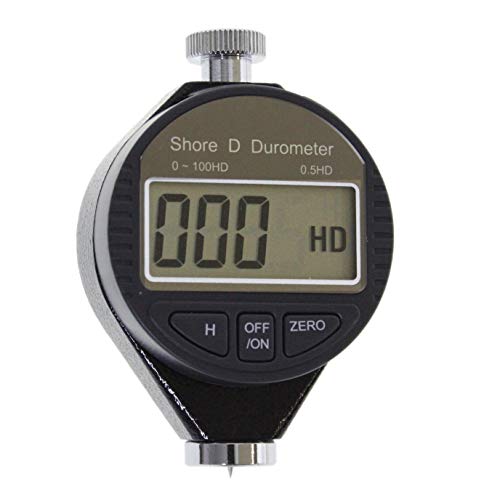 KATSU Härteprüfgerät Digital 0-100HD Shore D Durometer Härte Tester mit großem LCD-Display, für die Härte von Gummireifen, Gummi, Kunststoff, Glas und mehr 401129D von KATSU Tools