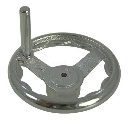 KATSU Handrad aus Grauguss 12" mit drehbarem Griff, CNC Drehbank Handrad für Fräsmaschine Schweißen Reitstock Ersatzteile und Holzbearbeitungsmaschine Bedienteile von KATSU Tools