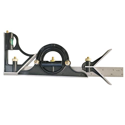 KATSU Kombinationswinkel Satz 300mm mit Wasserwaage, Winkel und Zentriermessgerät, Multifunktions Kombiwinkel Einstellbare Winkelmesser Ingenieur Messwerkzeug Anreisswerkzeug KATSU Kombinationswinkel Satz 300mm mit Wasserwaage, Winkel und Zentriermessgerät, Multifunktions Kombiwinkel Einstellbare Winkelmesser Ingenieur Messwerkzeug Anreisswerkzeug von KATSU Tools