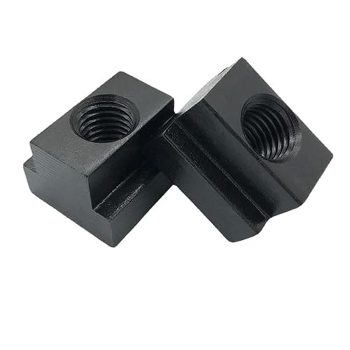 KATSU T-Nutensteine M8, 4 Stück, T-Nut Mutter aus Kohlenstoffstahl, schwarzem Oxid, passen in T-Nuten in Maschinen Werkzeugtisch 40222008 von KATSU Tools