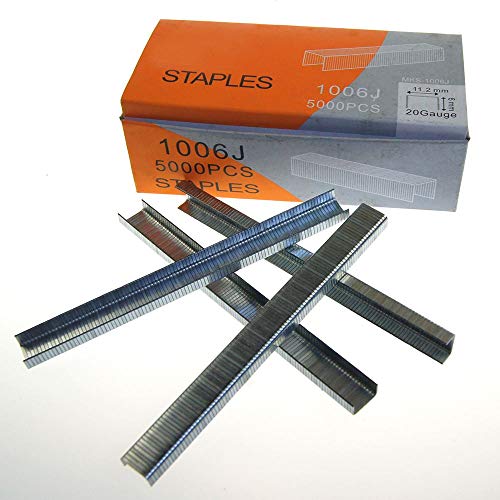 KATSU Tools 5000 PCS U-förmiger Stahl Heftklammer Tackerklammern Tacker Nägel Klammern 6 mm von KATSU Tools