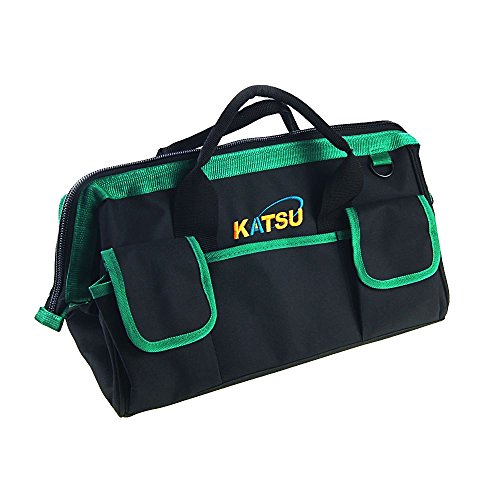 KATSU Werkzeugtasche klein 400 x 230 x 250 mm Mehrzweck Haltbare Doppelleinen Werkzeug Aufbewahrungs Organizer Weit offener Mund mit 6 Außentaschen 552138 KATSU Werkzeugtasche klein 400 x 230 x 250 mm Mehrzweck Haltbare Doppelleinen Werkzeug Aufbewahrungs Organizer Weit offener Mund mit 6 Außentaschen 552138 von KATSU Tools