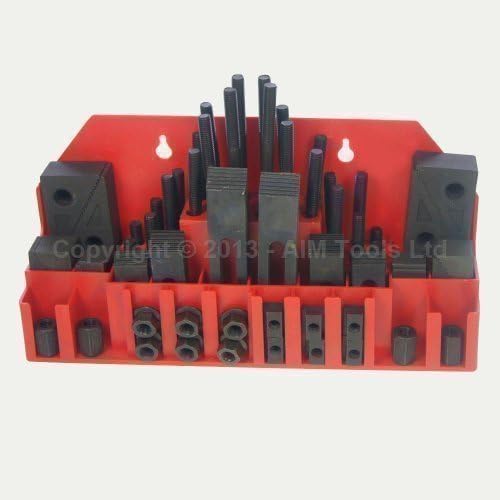 KATSU spannpratzen Sortiment 58-tlg M10 Metrisches Engineering Präzisions T-Nuten für CNC Drehmaschine Mühle Metallschneidemaschine, Formwerkzeug 402215 von KATSU Tools