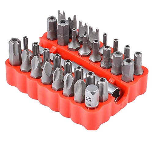 KATUR 33-teiliges manipulationssicheres Sechskant-Bit-Kopf-Set, Sicherheitsbit-Set mit magnetischem Verlängerungsbithalter in einem Etui KATUR 33-teiliges manipulationssicheres Sechskant-Bit-Kopf-Set, Sicherheitsbit-Set mit magnetischem Verlängerungsbithalter in einem Etui von KATUR
