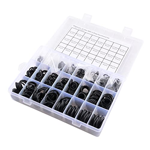 KATUR 800 Stück 24 Größen Nitrilkautschuk NBR O-Ring Dichtungsring Sortiment Kits O-Ring-Set metrisch für Wasserhahn Wasserhahn von KATUR