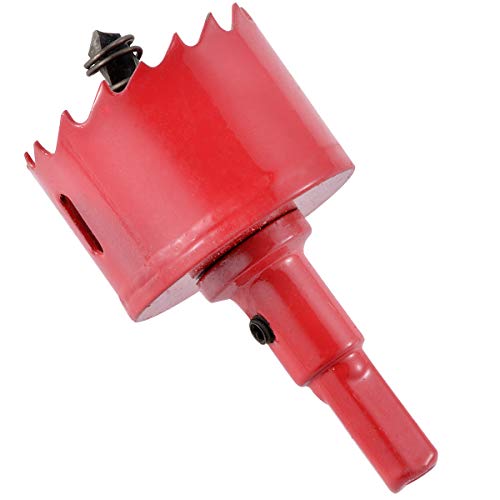 KATUR Lochsäge für Holz, 42mm HSS Bi-Metall Lochschneider für Rohrentlüftung, separater Bohrer mit Sechskantschaft, glattes, schnelles Schneiden für Kunststoff, Sperrholz, Trockenbau, Gipskarton von KATUR