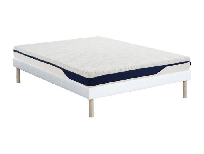 Bett-Set 140 x 190 cm Polsterbett + Matratze Memory-Schaum 7 Zonen, abnehmbar, H. 22 cm - FAGANI de YSMÉE Bett-Set 140 x 190 cm Polsterbett + Matratze Memory-Schaum 7 Zonen, abnehmbar, H. 22 cm - FAGANI de YSMÉE von KAUF-UNIQUE.de